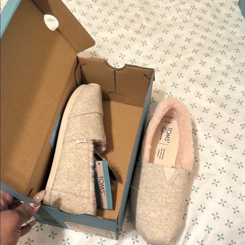 TOMS Cozy Beige Slip-On Shoes